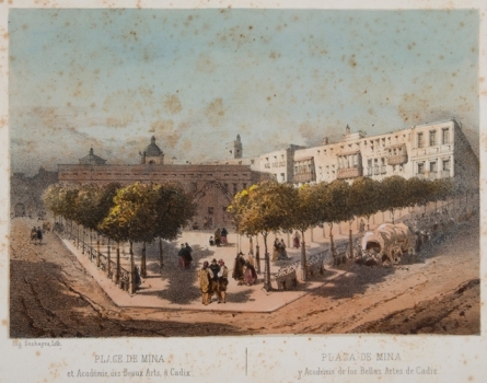 Plaza de Mina. Cádiz. Fondo doceañista. Consorcio bicentenario. 1812.