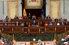 La Mesa del Congreso preside la sesión de investidura de Pedro Sánchez