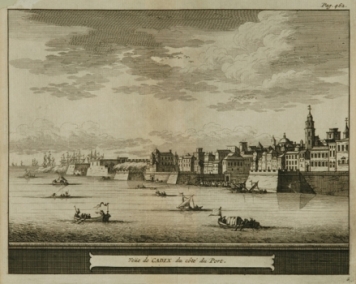 Vista de Cádiz desde el puerto. Fondo doceañista. Consorcio bicentenario 1812.