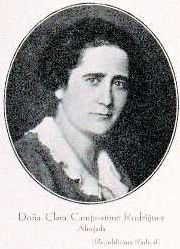 Clara Campoamor Rodríguez, impulsora del voto femenino. Biblioteca del Congreso de los Diputados