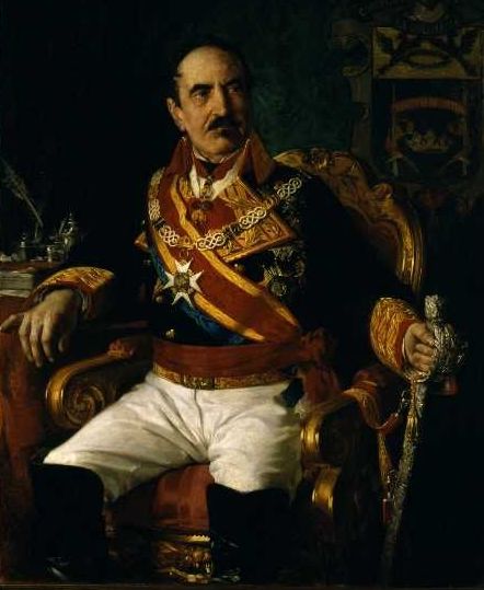 Retrato de Joaquín Baldomero Fernández Álvarez Espartero. Duque de la Victoria. Galería de retratos de Presidentes, 2ª planta, Palacio del Congreso de los Diputados. 