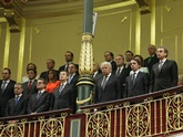 Ex presidentes del Gobierno y Presidentes Autonómicos, durante la Sesión Solemne.