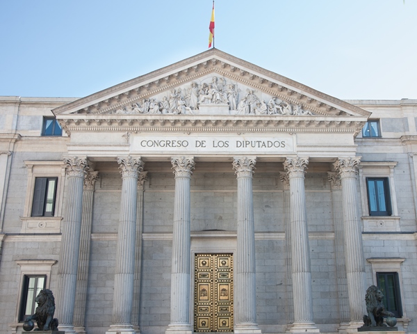 Fachada del Congreso de los Diputados