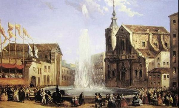 Inauguración del Canal el 24 de junio de 1858 en presencia de S.M. La Reina Isabel II