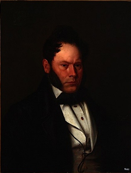 Retrato del Museo de Bellas Artes de la Coruña…parece bajo de cuerpo, muy robusto, de mirada inquisidora y como dispuesto para la lucha. Pintado por Antonio María Esquivel y Suárez de Urbina (1836)