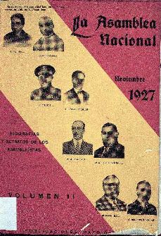 Portada del Vol. II de La Asamblea Nacional: Biografías y retratos de los 400 asambleístas