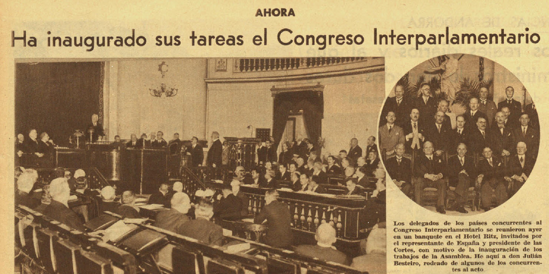 El periódico Ahora, recoge noticias relativas a la reunión, 5 de octubre de 1933