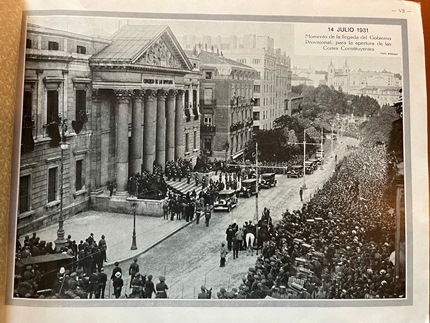14 de julio de 1931 Llegada del Gobierno provisional a la apertura de las Cortes