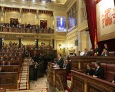 Discurso de Mariano Rajoy Brey, candidato a Presidente del Gobierno. Mesa Jesús Posada Moreno, Presidente. Celia Villalobos, Javier Barrero,  Dolors Montserrat, Jordi Jané Vicepresidentes 1º, 2º 3º y 4º.  Y los Secretarios en orden reglamentario