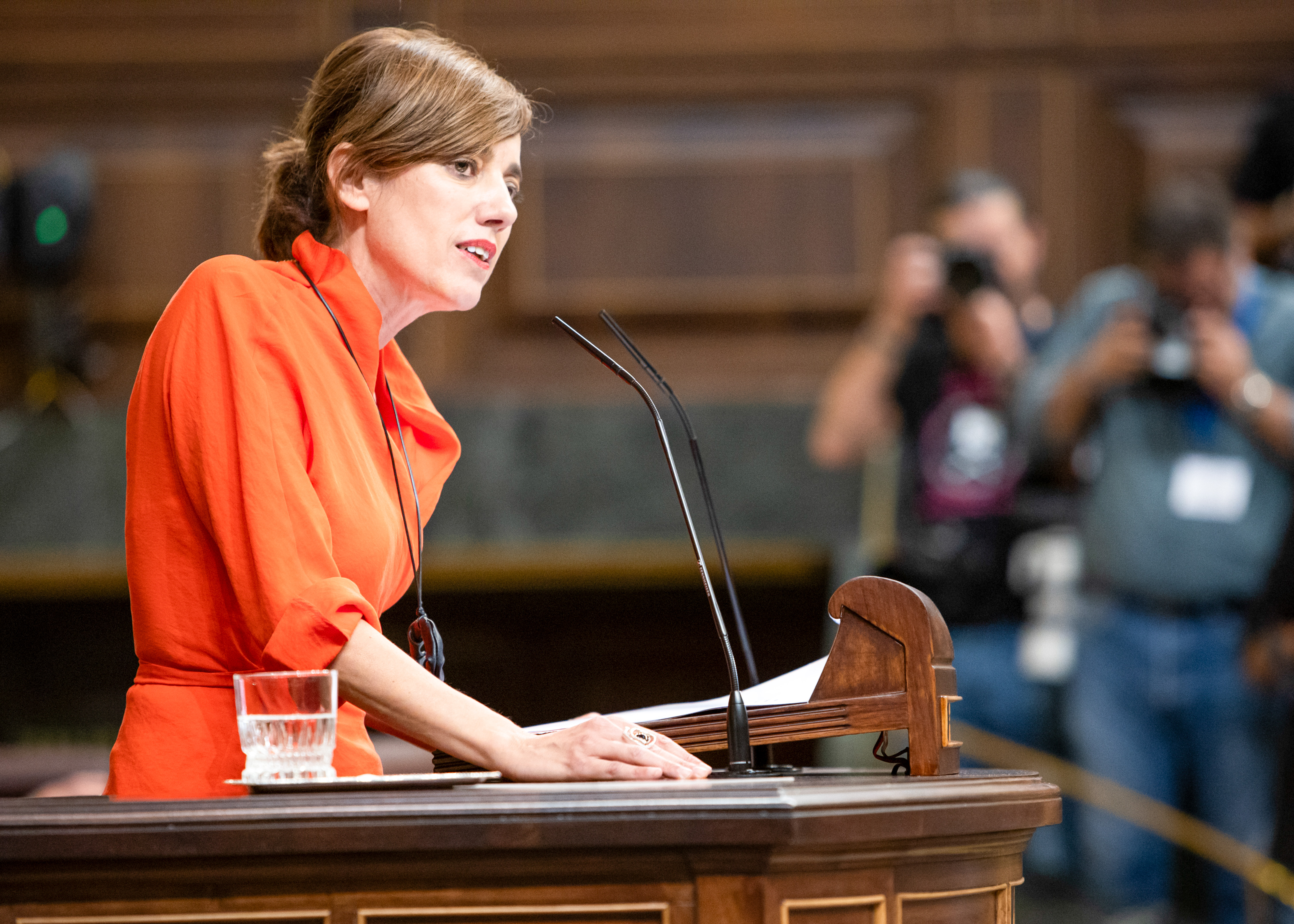 Marta Lois González, portavoz del Grupo Plurinacional SUMAR, fija su posición en el debate de la Sesión de Investidura.