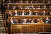 Escaños del Grupo Parlamentario Socialista con su Portavoz en el Congreso de los Diputados, Antonio Hernando Vera.