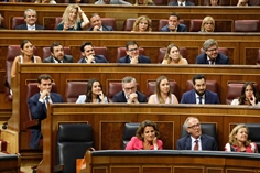 El Grupo Parlamentario Ciudadanos durante la Sesión de Investidura 