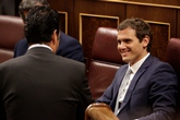 Albert Rivera, líder de Ciudadanos, tras votar