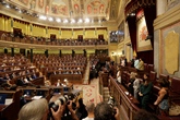 Constitución de la Mesa del Congreso de los Diputados. Ana María Pastor Julián, Presidenta; Vicepresidentes 1º a 4º, José Ignacio Prendes Prendes, Micaela Navarro Garzón, Rosa María Romero Sánchez, María Gloria Elizo Serrano; Secretarios 1º a 4º, Alicia Sánchez-Camacho Pérez, Juan Luis Gordo Pérez, Marcelo Expósito Prieto y Patricia Reyes Rivera