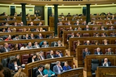 Vista general del hemiciclo con los diputados en la sesión de constitución de la XI legislatura. 