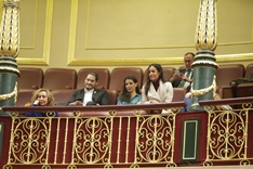 Rocío Monasterio y Begoña Villacís, invitadas a la sesión.