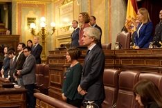 Suárez Illana y Hernanz en la Mesa del Congreso.