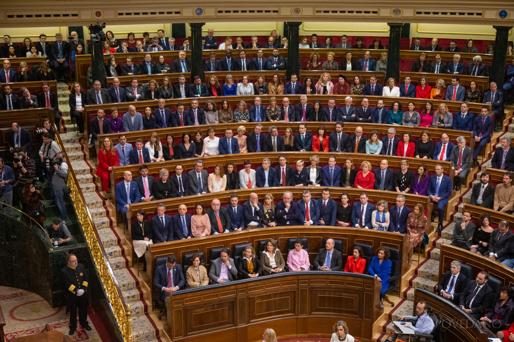 Vista general del hemiciclo en la Sesión Solemne de Apertura de la XIV legislatura. 