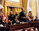 Discurso de S.M. el Rey en el Hemiciclo junto a los Presidentes del Congreso de los Diputados  y del Senado
