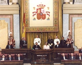 Discurso del Presidente del Congreso de los Diputados, D. Félix Pons, en la sesión solemne de apertura junto a SS.MM los Reyes y el Príncipe Don Felipe