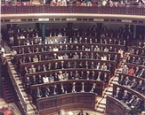 Vista general  de los Escaños del Grupo Socialista en la sesión solemne de apertura