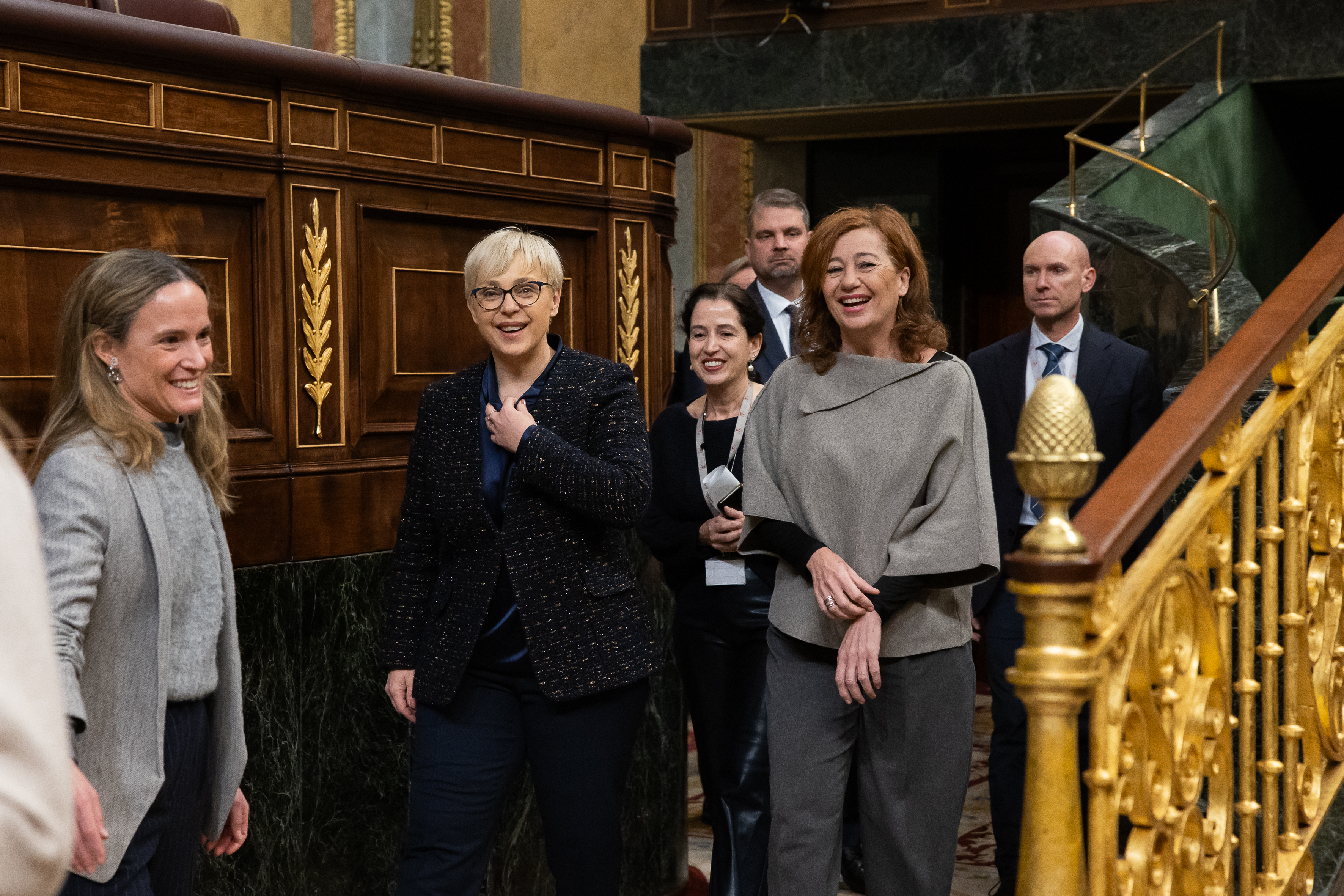 Desarrollo de la visita oficial en dependencias del Congreso de los Diputados.