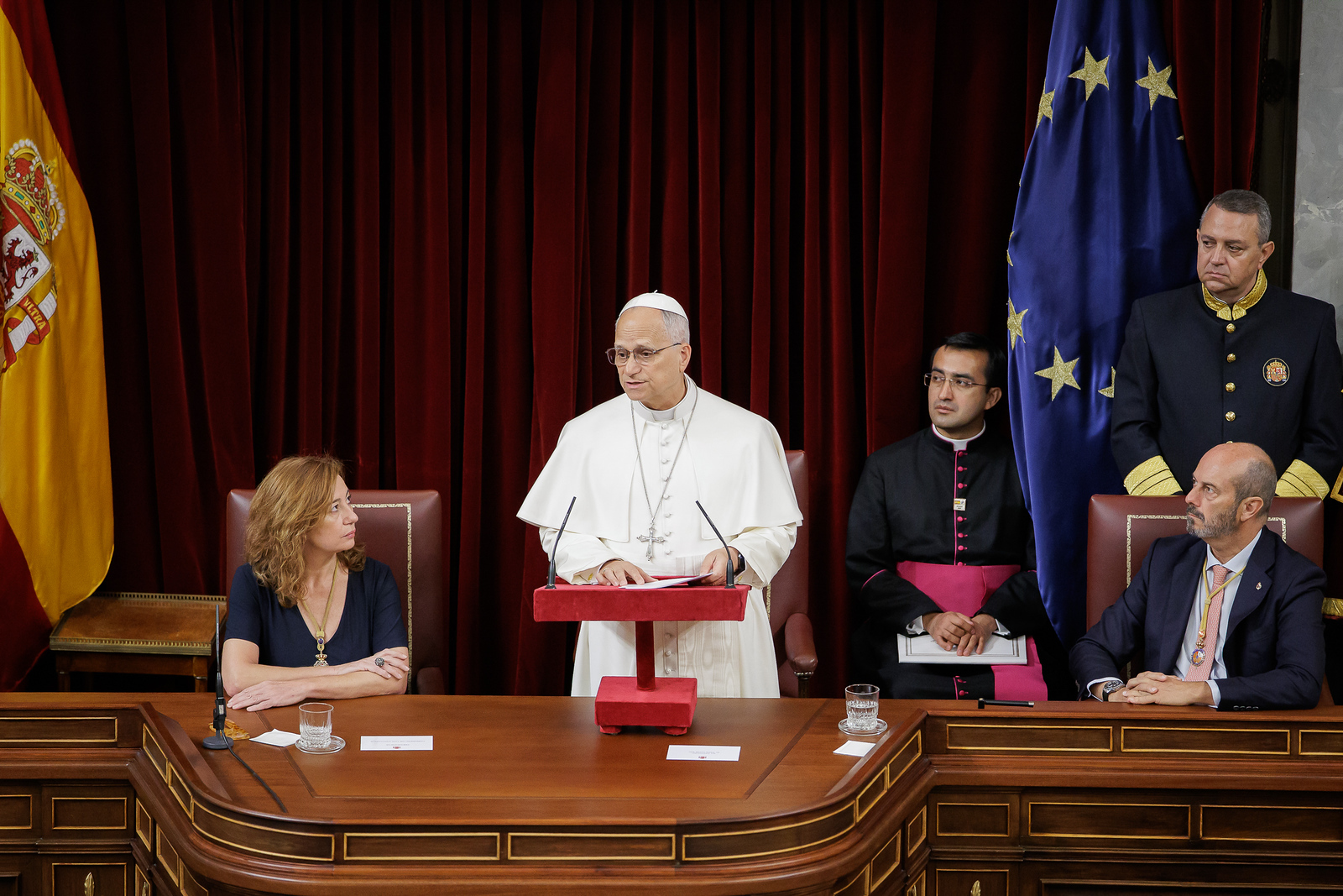 Discurso en el Hemiciclo del Congreso de los Diputados por parte de Su Santidad el Papa León XIV