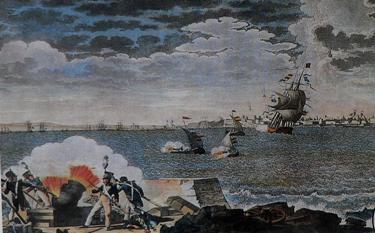 Bombardeo francés desde La Cabezuela (Cádiz). Fondo doceañista. Consorcio bicentenario 1812.