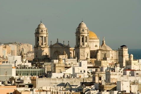 Vista de Cádiz. Catedral. Fondo doceañista. Consorcio bicentenario 1812.