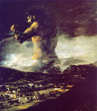 El Coloso. Francisco de Goya.