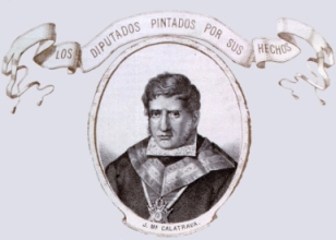 José María Calatrava Peinado. En Los Diputados pintados por sus hechos. Biblioteca del Congreso de los Diputados.