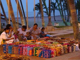 Indígenas Wayuu en Ríohacha, Colombia.