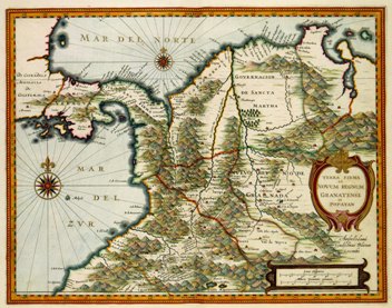 Terra Firma et Novum Regnum Granatense et Popayan. 1630.