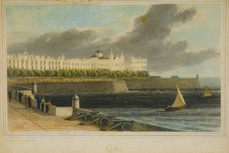 Vista de Cádiz. Fondo doceañista. Consorcio bicentenario 1812.