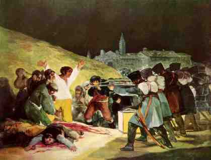 Los fusilamientos en la Montaña del Príncipe Pío. Francisco de Goya