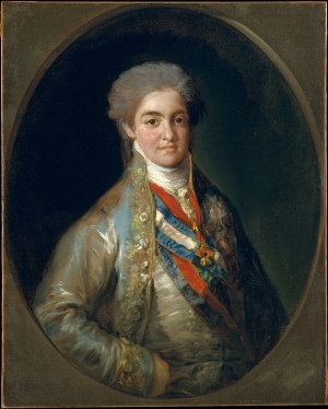 Fernando VII, Príncipe de Asturias. Boceto preparatorio para La familia de Carlos IV, Goya.
