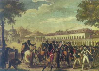 El 19 de marzo de 1808 el príncipe de Asturias accede a la Corona, bajo el título de Fernando VII; consecuencia del Motín de Aranjuez que había dado comienzo la tarde del día 17