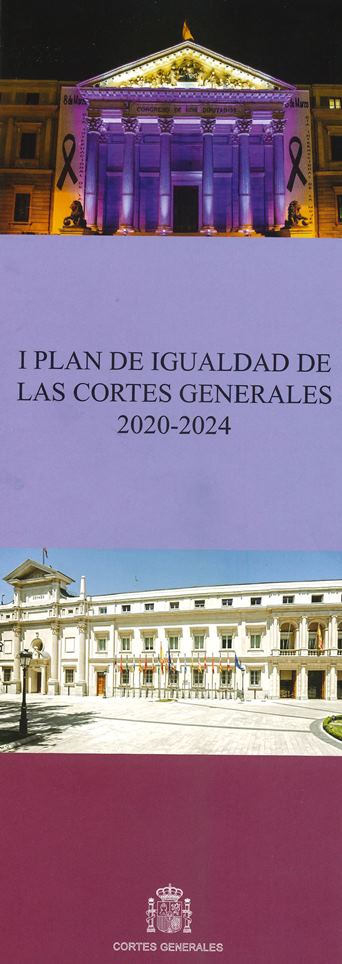 Imagen de la portada del Plan de Igualdad de las Cortes Generales 2020-2024