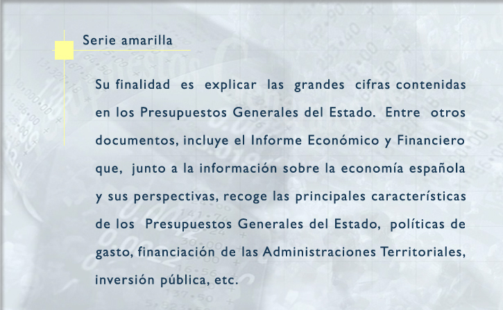 Descripción del contenido de la Serie Amarilla
