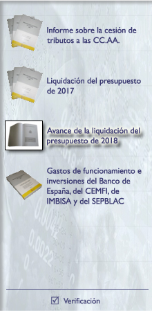 Avance de la liquidacin del presupuesto de 2018