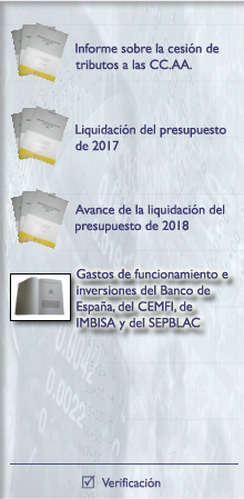 Gastos de funcionamiento e inversiones del Banco de Espaa, del Centro de Estudios Monetarios y Financieros, de la Imprenta de Billetes S.A. y del Servicio Ejecutivo de la Comisin de Prevencin del Blanqueo de Capitales e Infracciones Monetarias