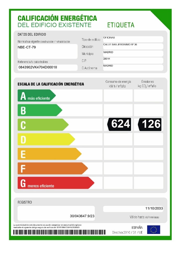 Imagen calificación energética AIII