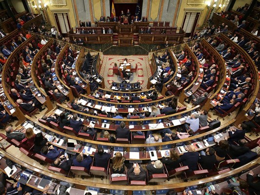 Sesión Plenaria de la XIV Legislatura. Fuente: Congreso de los Diputados