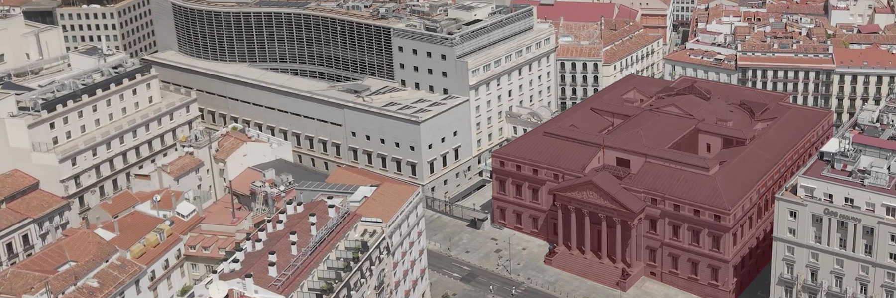 Debajo: 89.000 metros cuadrados al servicio de la actividad del Congreso