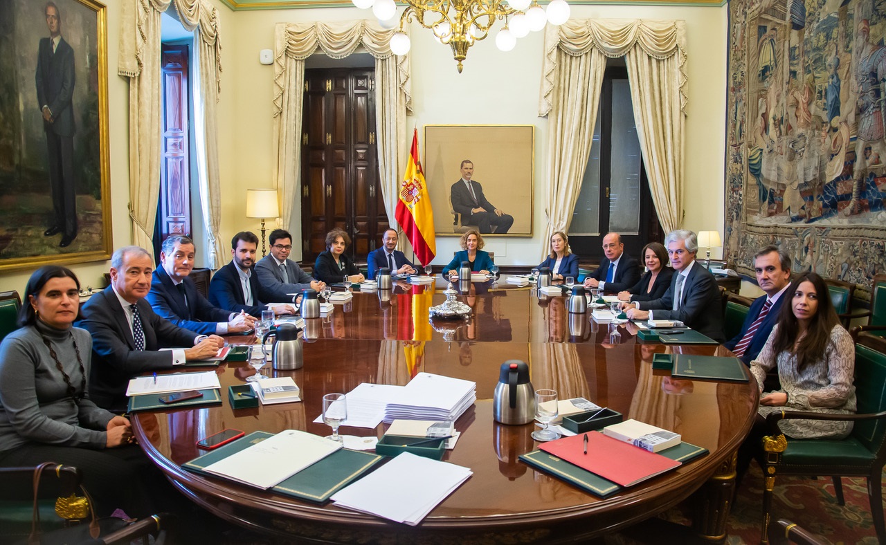 Reunión de la Mesa del Congreso de los Diputados