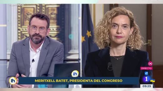 Entrevista a la presidenta del Congreso de los Diputados, Meritxell Batet, en 