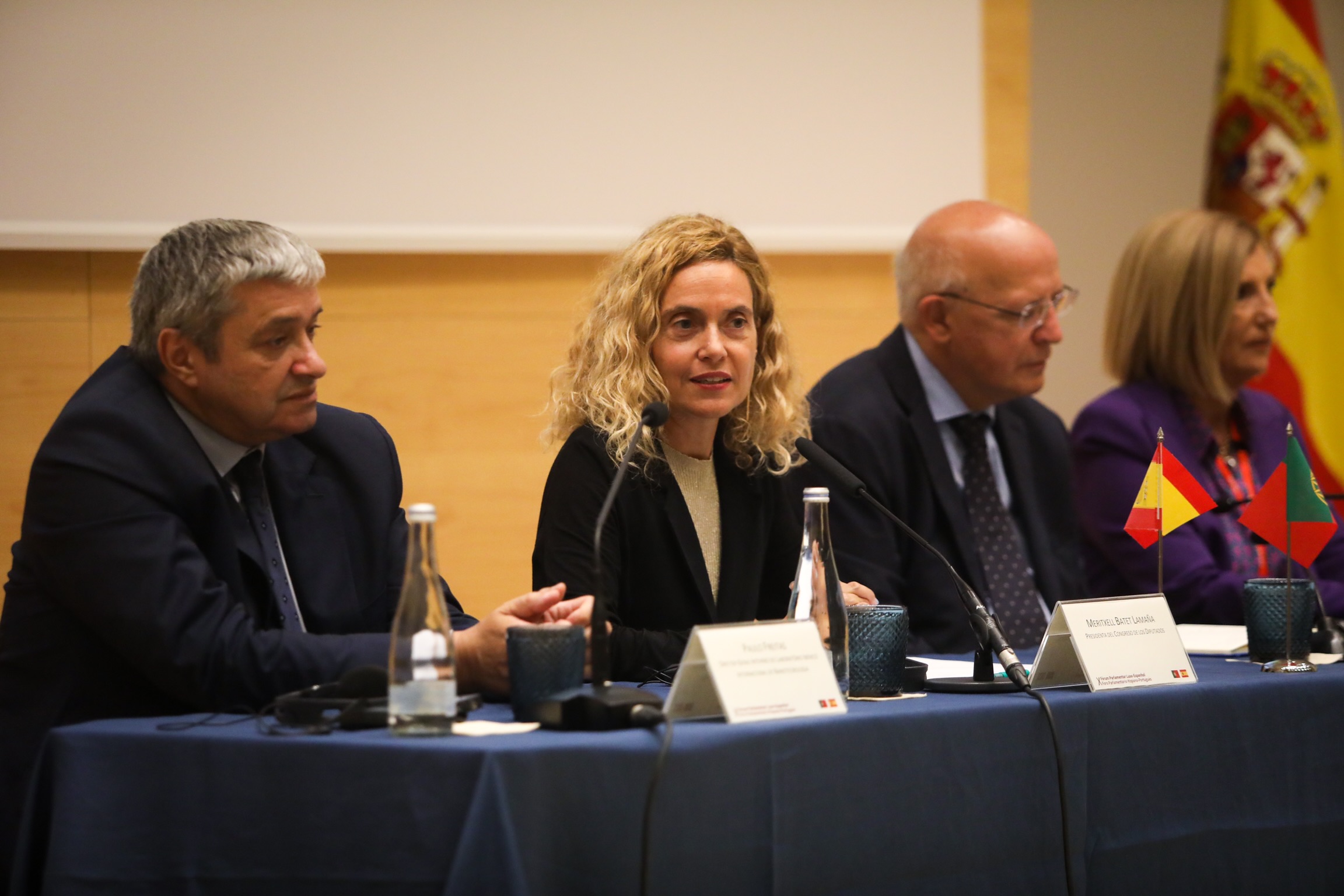 La presidenta del Congreso de los Diputados, Meritxell Batet, interviene en el X Foro Parlamentario Hispano-Portugués