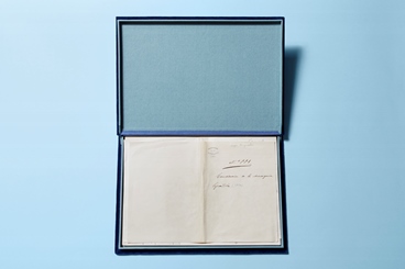 Original de la Constitución de 1876, formado por nueve pliegos de papel de la marca J. Whatman. Federico Reparaz
