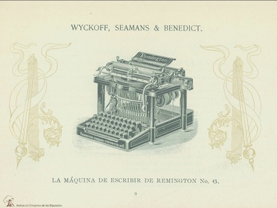 Máquina de escribir Remington, modelo nº 6