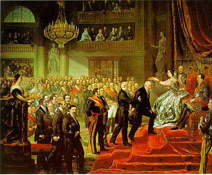Coronación de Quintana. Luis López Piquer, 1859. Senado.